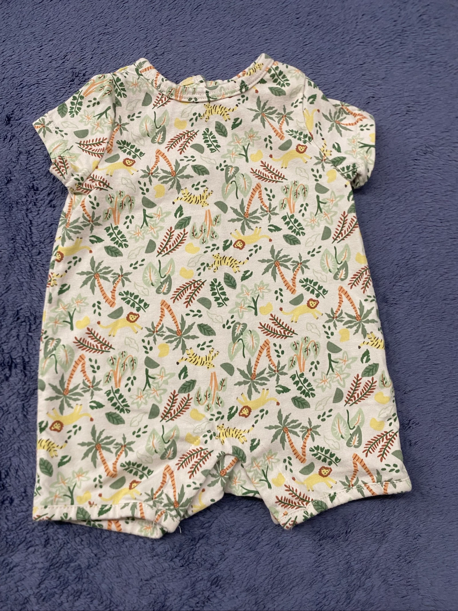 🦁 Barboteuse bébé Tape à l’œil – motif jungle – 1 mois